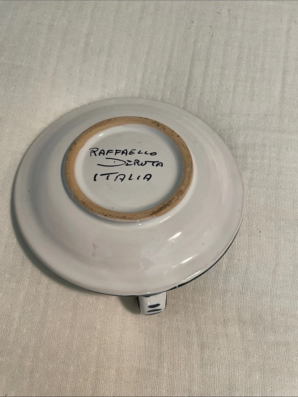 Raffaello Deruta hand-painted candle holder Chamberstick Candle Holder
